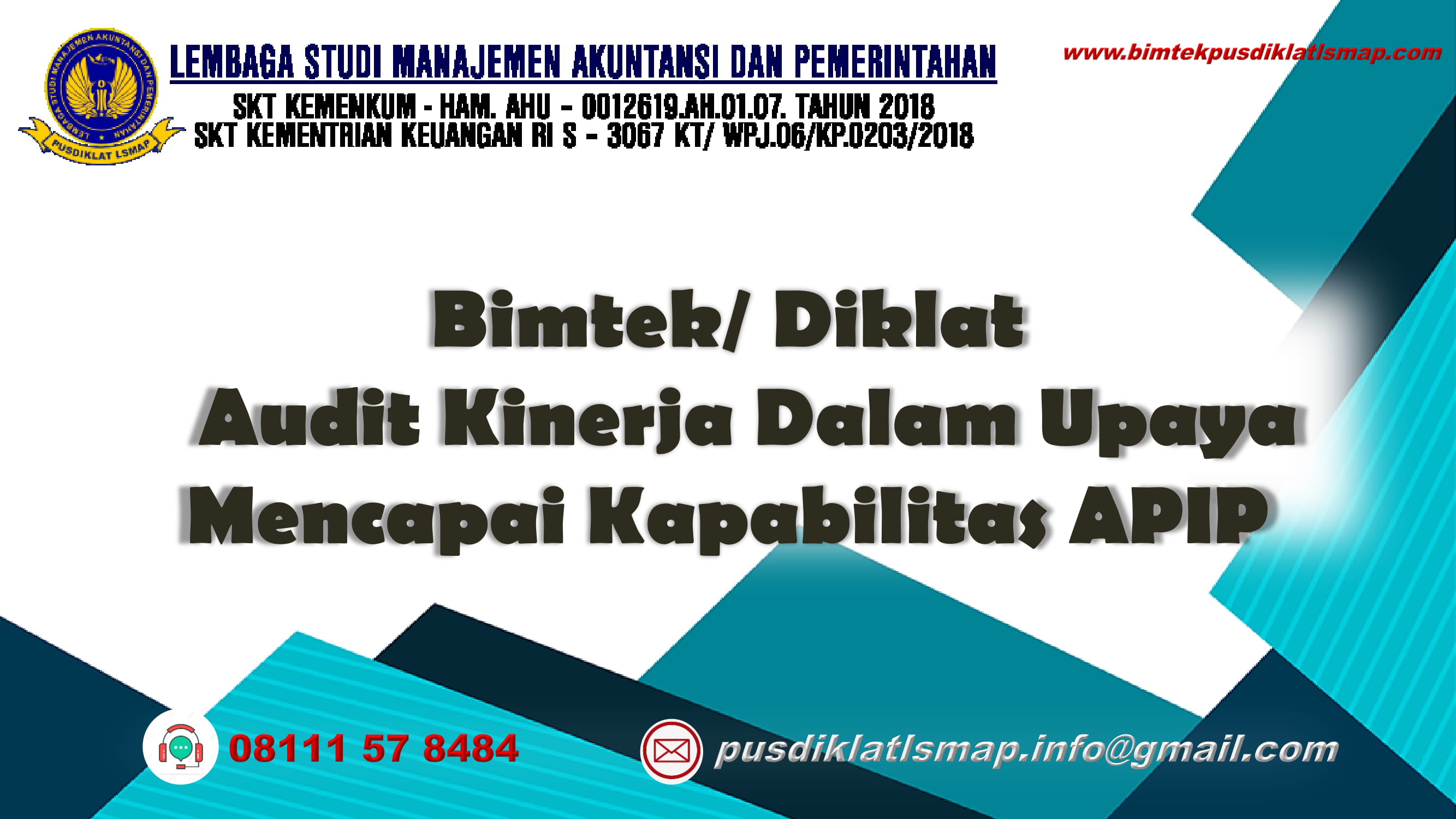 Info Jadwal Bimtek APIP Audit Kinerja Dalam Upaya Mencapai Kapabilitas APIP