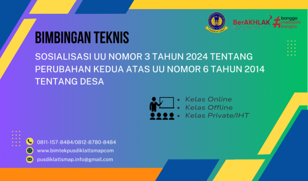 Bimtek UU Nomor 3 Tahun 2024